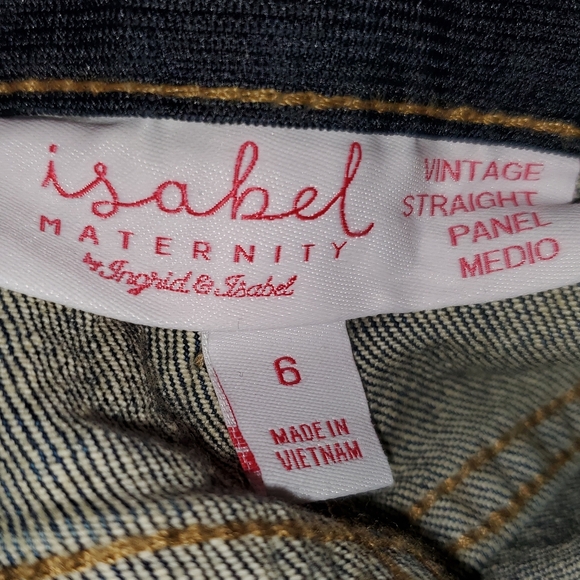 NWT Isabel Maternity straight leg pants SZ 6 & 10 with elastic stretch waist - Picture 5 of 12